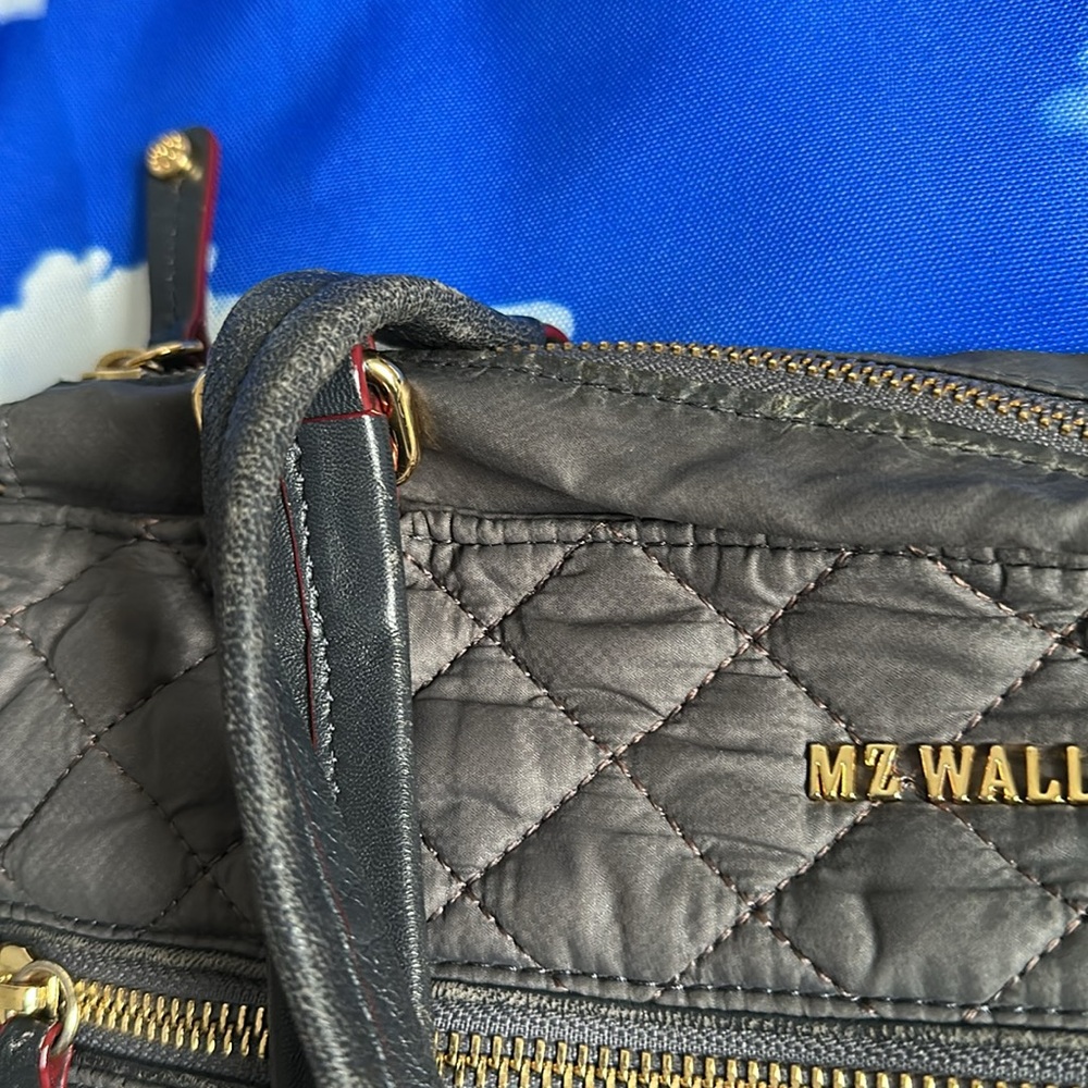 MZ Wallace Crosby Quilted Magnet Gray and Gold Tote Magnet Color - Picture 10 of 16